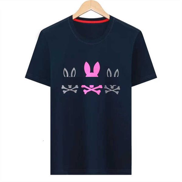 T-shirts psychologiques Psyco Rabbit T-shirt American Designer Business Tees Mens Mens Women USA High Street Polos Skull Rabbits Bunny WBPQ
