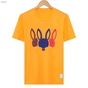 PSYCO Bunny Rabbits Summer Designer Tshirt Casual T-shirt Mens Womens Skeleton Pattern Tshirt Brand Psyco Short Shirts Bunny à manches courtes 5579