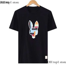 PSYCO BUNNY Summer Polo Casivo Tamisa Hombres Skeleton Rabbit 2024 Nuevo diseño Camisa de múltiples estilo Diseñador de moda Diseñador de camiseta Pareja de manga corta Tops 730
