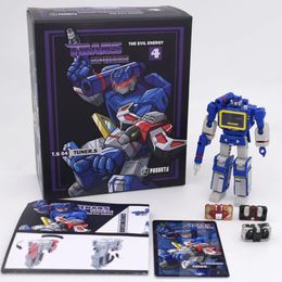 PT-04 Transformation Soundwave PT04 avec bande G1 Mini Pocket War Ko DX9 Action Figure Robot Toys Kids Gift 240422