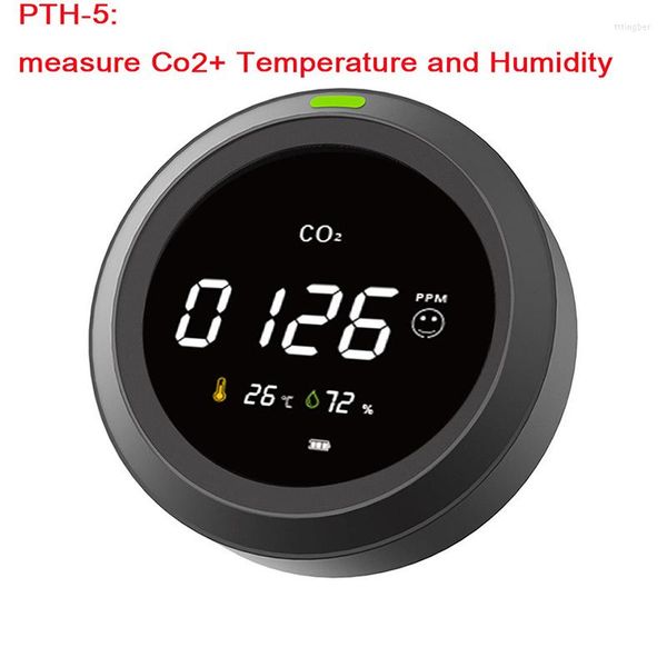 PTH-4 testeur de qualité de l'air détecteur de CO2 alarme PTH-5 analyseur de gaz moniteur USB haute précision température humidité mètre