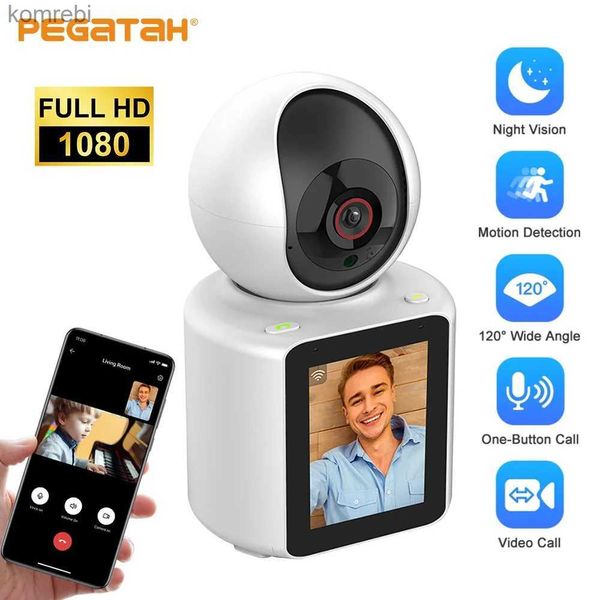 Cámaras PTZ 1080p PTZ Wifi Camera Baby Baby Tracking Automatic Tracking One Hick Video Monitoreo CCTV Smart Home Camera de audio Visión nocturna de dos vías C240412