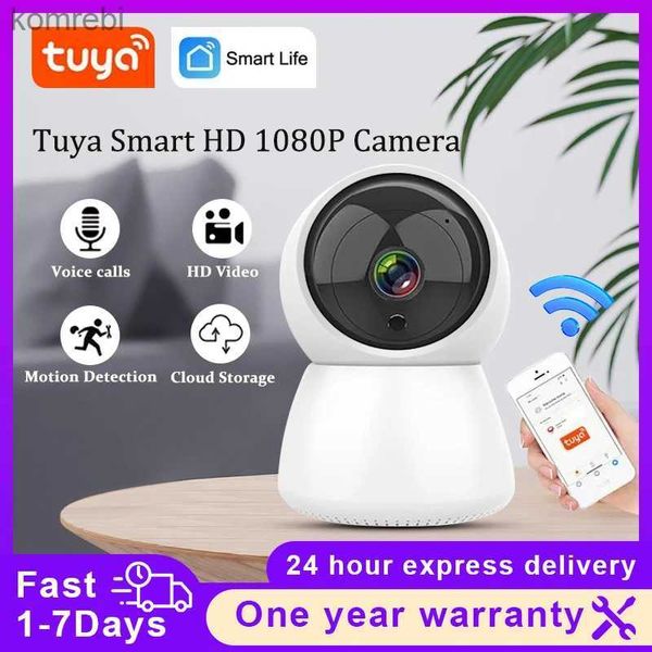 PTZ Cameras Tuya Smart HD 1080p WiFi IP Camera Survering Camera Automatic Tracking Smart Home Security Indoor WiFi Wireless Home Monitor C240412