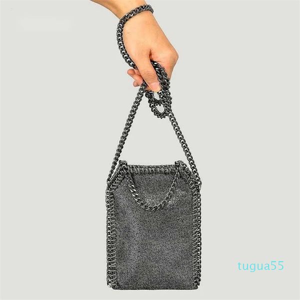 Bolso cruzado con cadena de Pu para mujer, bolso para teléfono móvil compacto y versátil, Mini bolso de hombro con costuras para coche