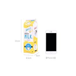 PU Creative Simulation Milk Cartons Potlood Case Kawaii Stationery Pouch Pen Bag Coin Jllupr Ffshop2001