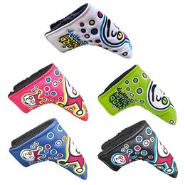 PU Golf Putter Headcover Sticker Buckle Golf Club Protective Caps Caps Universal Anti-Collision Pression Outdoor Accessoires 240513