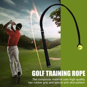 PU Golf Swing Exerciser Rope Elastisch Golf Trainingshulpmiddelen Touw Draagbare Corrigerende Actie Lichtgewicht Duurzaam Sportaccessoires 240108