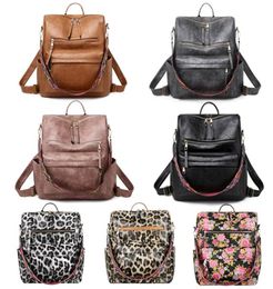 PU Guitar Riem Backpack Brown Lederen Schouderrugzakken 20Colors Girl School Bag Dom14049967421