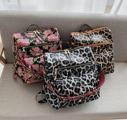 PU Guitar Riem Backpack Leopard Faux Lederen Schouderrugzakken Cow Print Girl School Bag Dom14942743019