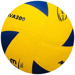 PU HighQuality Leather Volleyball Soft MVA200 Entrenamiento Ball Spikball set 240407