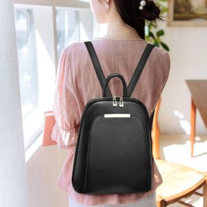Pu lederen rugzak vrouwen tienermeisjes school schoudertas bagpack hoogwaardige vrouwelijke rugzakken reizen mochila