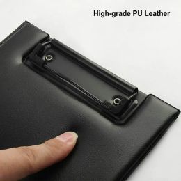 PU Le cuir Copistboard A4 Folder de conférence Écriture PAD PADFOLIO DE haute qualité A5 Clibard pliable avec rangement