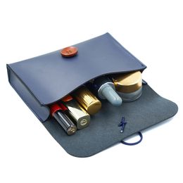 Sac à cosmétiques en cuir PU pour femmes, sacs de maquillage à loquet, trousse de beauté, organisateur de maquillage de voyage, rangement de bain, trousse de toilette, 240123