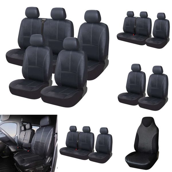 Funda de cuero PU, fundas de alta calidad para Interior de coche, asientos delanteros dobles adecuados y asiento trasero 2 + 1 para Mitsubishi