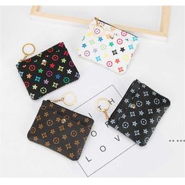 PU Lederen ontwerpers Portemonnees Sleutelhanger Ring Rits Portemonnee Kleine Mini Size Coin Tassen Handtas Opbergzakken Pouch Pocket Rugzak RRA9768