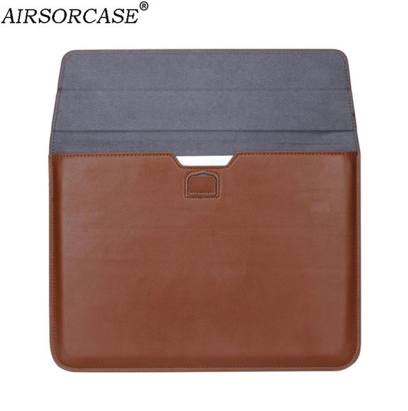 Enveloppe en cuir PU Sac d'ordinateur portable Case de manche de doublure de l'ordinateur pour MacBook New Air Pro Retina 11 12 13 15 133 154 pouces BAGLE BAG3600643