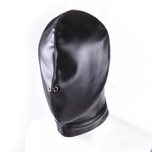 PU lederen capuchon maskers volwassen spel producten fetish volledige cover hoofd bondage beperkingen blinddoek cosplay slaven seksspeeltje voor koppels