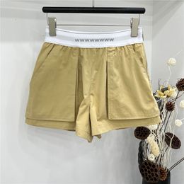 Lettre en sangle Pantalon de fret shorts pour femmes Designer Fashion Short Pant Big Pocket Hip Hop Shorts Streetwear