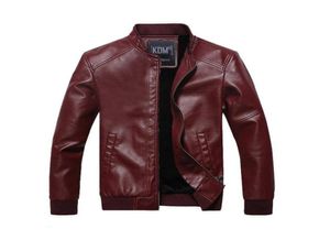 PU Lederen jas Mens Motocycle kleding Fashion Motor Biker Lederen Jackets Classic Style Slim Coats Out meter267K4193096