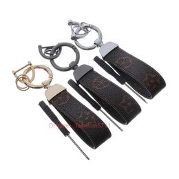 Pu Leather Keychain Designer Brand de haut niveau Automobile Automobile Home Multi-fonction porte-clés