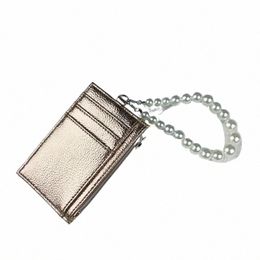 PU Le cuir mini portefeuille Sac de rangement à fermeture éclair Multifiputial Portable Coin Key Organizer Carte Solder Sier Coin Purse Sacs 13T1 #