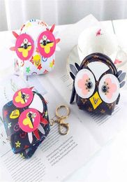 PU cuir hibou forme sacs à main porte-clés pour enfants mignon dessin animé clé sac porte-clés fermeture éclair portefeuille sacs à monnaie sac à dos sac à bandoulière pendentif 7503680