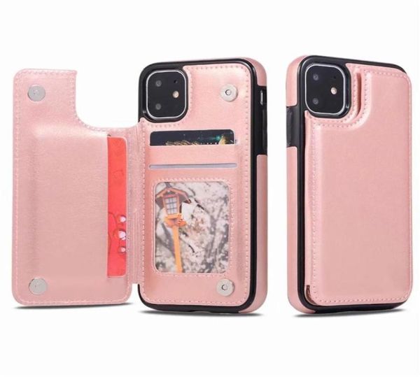 Funda de cuero PU para teléfono iPhone 12 mini 11 Pro Max, funda tipo billetera para iPhone XR Xs SE, soporte con ranuras para tarjetas 6045019