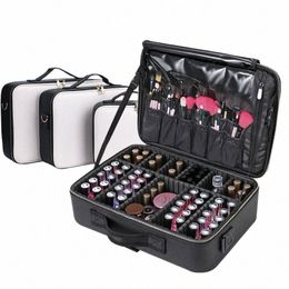 Pu Lederen Profial Make-Up Case Hoge Kwaliteit Koffer Voor Cosmetica Bolso Mujer Reizen Make Organizer Opbergtas Vrouwelijke U0hb #
