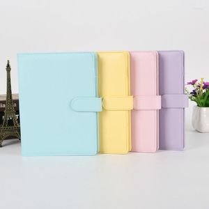 PU Leather-Proof A5 A6 Notebook Diary Schedule Binder Cute School Supplies Macaron Office