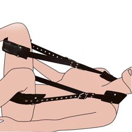 Jouets de Bondage Bdsm en cuir PU pour femmes, balançoire sexy, jambe ouverte, esclave érotique, jeux fétichistes pour adultes, articles de beauté