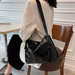 PU cuir Shopper sacs pour femmes luxe épaule sac fourre-tout 2023 nouveau Design femme Simple Shopping sac à bandoulière dames sac à bandoulière