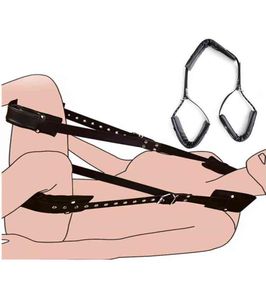 Éponge en cuir PU BDSM, contraintes de bondage, jambe ouverte, jeu SM pour adultes, cordes de retenue, balançoire sexuelle pour femmes, jouets pour adultes, couples 4076219