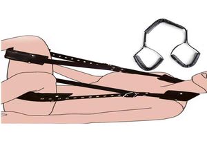 Éponge en cuir PU BDSM, contraintes de bondage, jambe ouverte, jeu SM pour adultes, cordes de retenue, balançoire sexuelle pour femmes, jouets pour adultes, couples 1027007