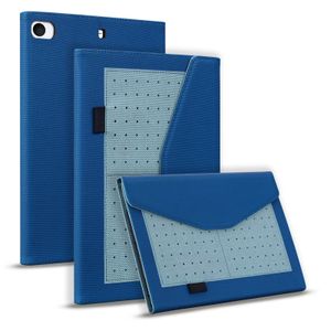 Étuis pour tablette en cuir PU pour Apple iPad Mini 6/5/4/3/2/1 8,3/7,9 pouces - Double angle de vue Business Housse de béquille à rabat à trois volets avec emplacements pour cartes