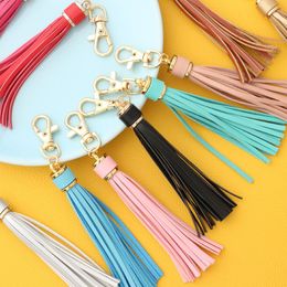 Porte-clés à pompon en cuir PU, Bracelet, bijoux, pendentif, décoration, sac à rideau, pompon, accessoires de couture, DIY