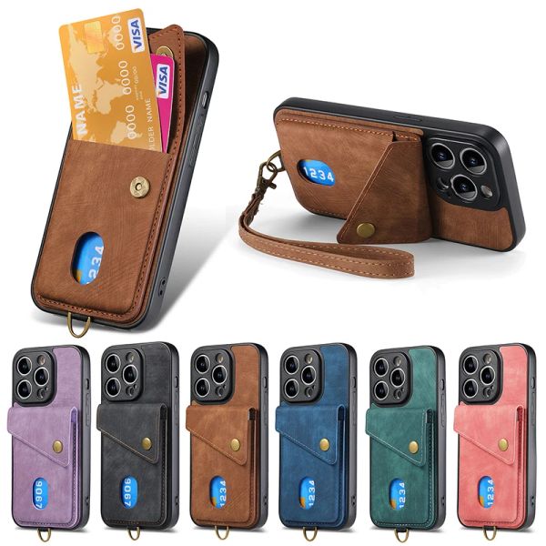 Étui portefeuille en cuir PU avec porte-cartes, étui de téléphone pour Samsung Galaxy A32 A33 A34 A50 A51 A52 A53 A54 A70 A71 M13 M14, dragonne, support magnétique, housse de protection