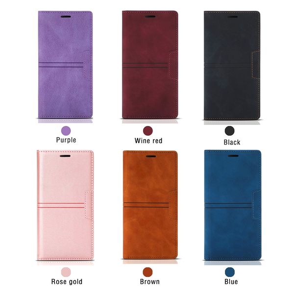 Étui portefeuille en cuir PU pour Samsung A53 A33 A13 A73 A52s A32 A22 A12 5G Flip Cover S20 S21 FE S22 S23 Ultra S10 S9 S8 Plus Boucle