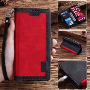 Wallet telefoonhoesjes voor iPhone 15 14 13 12 11 Pro Max Xr XS X 7 8 Plus retro stiksel PU lederen flip -standaardafdekking met multi -kaartslots