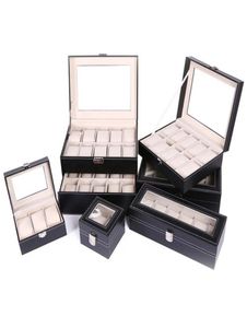 PU lederen horlogeboxen 2 3 5 6 10 12 20 24 Rastersopslag Organisator Box Display Watch Case3400614