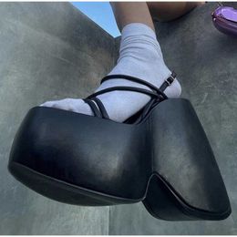 Pu New Sandals Women Platform 2022 Fashion Female Centures Party Chaussures Ladies Boucles Solid Cilor Peep Toe Footwear T221209 351