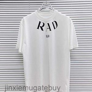 PU Pu Jia Correct High Version 24SS Lente/Zomer Halslijn Letter T-shirt met korte mouwen Mode Dressing Dezelfde stijl voor mannen en vrouwen