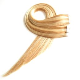 PU Skin Inslag Tape in Menselijk Hair Extensions 100g Virgin Braziliaans Straight Remy Hair 40 stks Twee Tone Ombre Tape Hair Extensions Gratis verzending