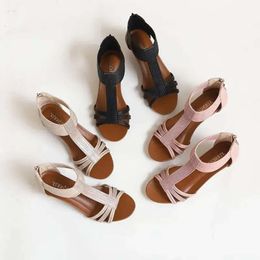 Pu Soft Casual Sodals Sandales Roman Roman Cover Cover Shoes TPR TPR BIG TAILLES HEURS TALES CONDITION