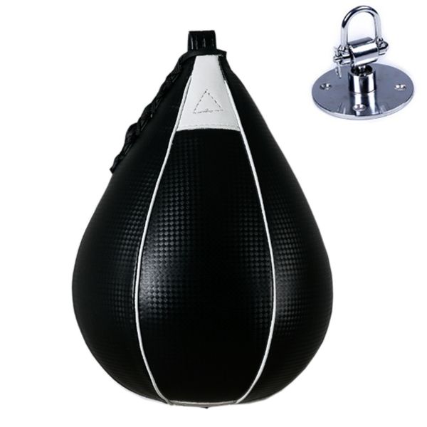 PU Speed Ball Boxe Forme de poire Pivotant Sac de frappe Exercice de boxe Speedball Sac de vitesse Punch Fitness Training Ball sac T200416