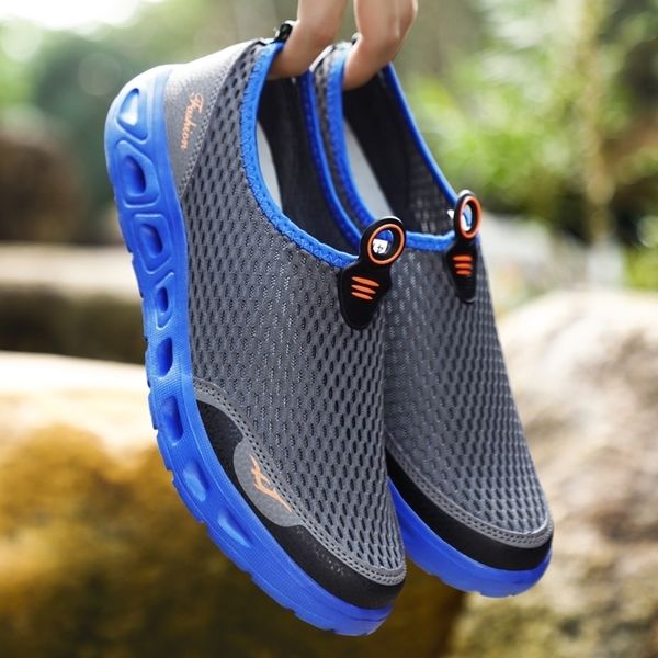 Puamss Chaussures Men de randonnée extérieure Chaussures respirantes Slipon Sneakers extérieurs pour homme King Trail Men Chaussures à eau Y200420