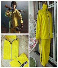 Pubg Game Playerunknown 039S Champs de bataille Costume de cosplay Petit poulet jaune mangeant des vêtements jaunes Groupe Haut et pantalon de sport 1788409