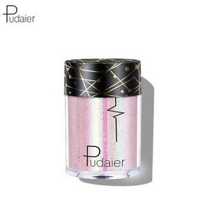 Pudaier 36 couleurs simples Glitter Eye Shadow Diamond Lips Loose Eyes Pigment Poudre Cosmétiques Make Up 3.5g clignotant Ombre à paupières