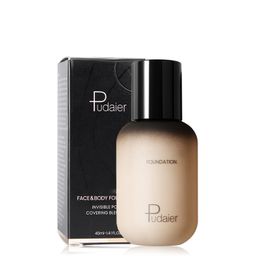 Pudaier 40ml Foundation Makeup Liquid Foundation Cream Matte Foundation Base Face Concealer Cosmetische crème volledige dekking