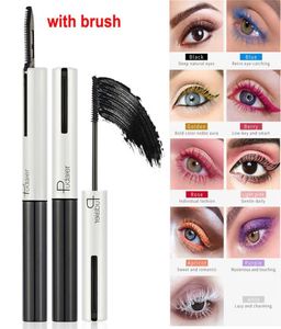 Pudaier 4D Fiber Mascara met wimperborstel 9 kleuren Effect Volume Mascara's Waterdicht Dikke krul Verlenging Sex Wimpers Oog Mak1260000