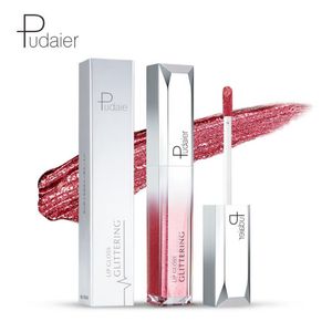 Pudaier 5ml Metallic Starry Shine Brillant À Lèvres Liquide Durable Imperméable Polarize Light Lipstick Maquillage Brillant À Lèvres